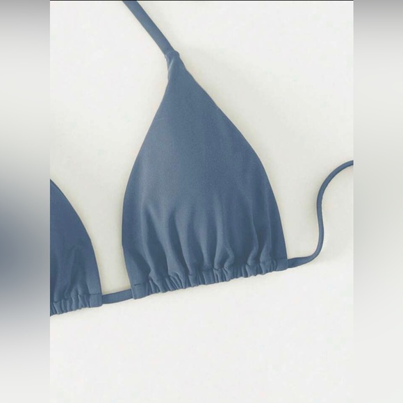 Blue or Yellow Triangle Bikini Top NWT - Picture 5 of 9